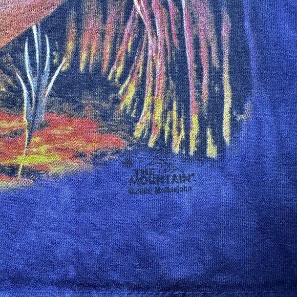 Vintage Y2K The Mountain T-Shirt Mens Large Dragon Wizard Tie Dye Excalibur - Picture 5 of 10